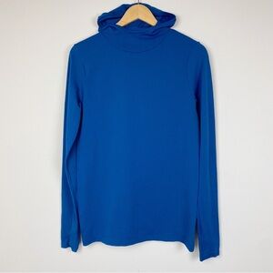 Athleta Essence Ribbed Turtleneck 
Royal Blue Sz M
